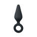 Easytoys Pointy Plug S - anál dildó (fekete) - kicsi